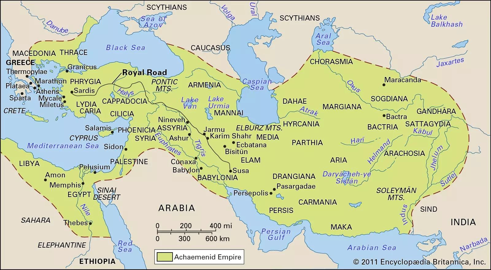 Ancient Persia map