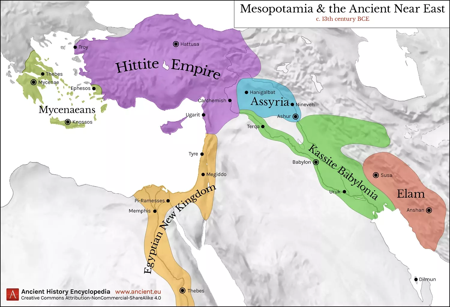 Ancient Near East map