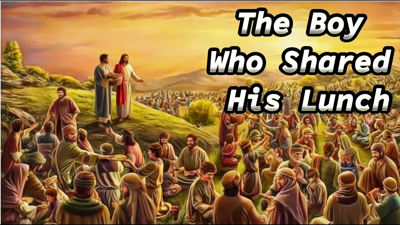 The Bible story of "The Boy Who Shared His Lunch" hero image