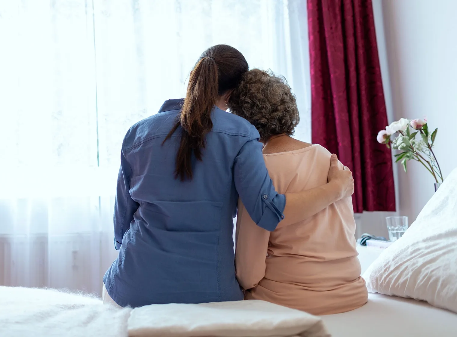 a serene hospice care setting highlighting patient comfort