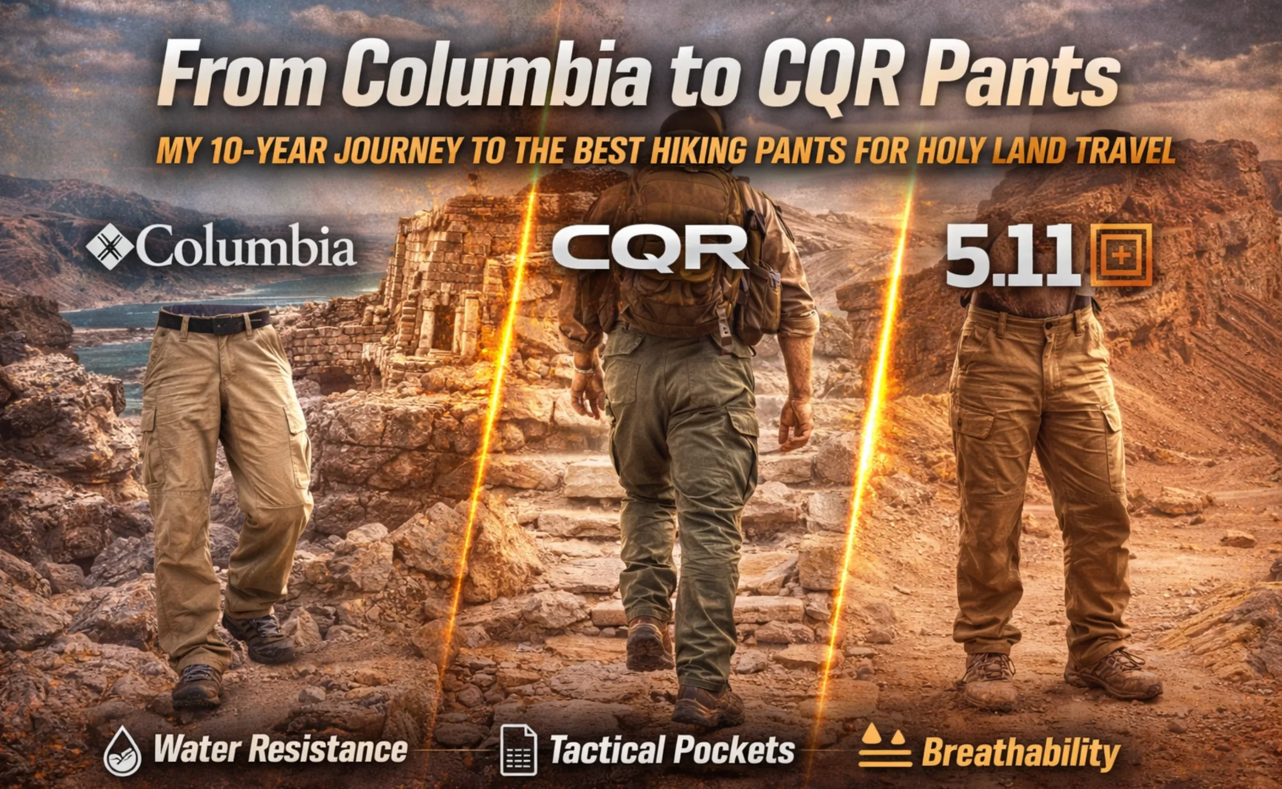 From Columbia to CQR Pants: My 10-Year Journey Finding the Perfect Hiking Pants for Holy Land Travel
