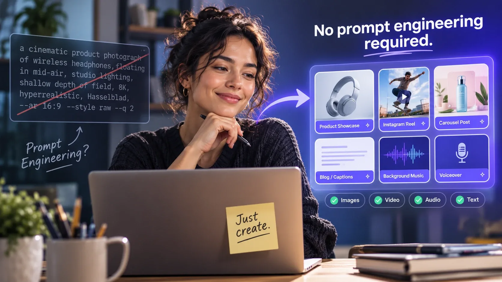 How Creators Can Use AI Without a PhD in Prompting hero image