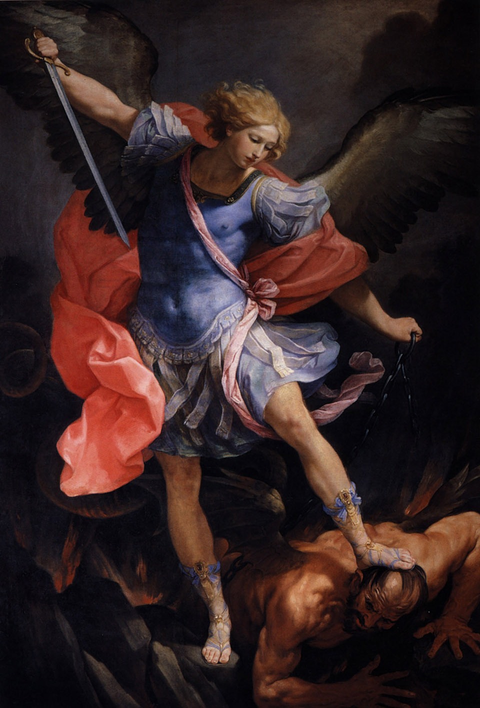 Guido Reni – Saint Michael Archangel (1636), Santa Maria della Concezione dei Cappuccini, Rome.